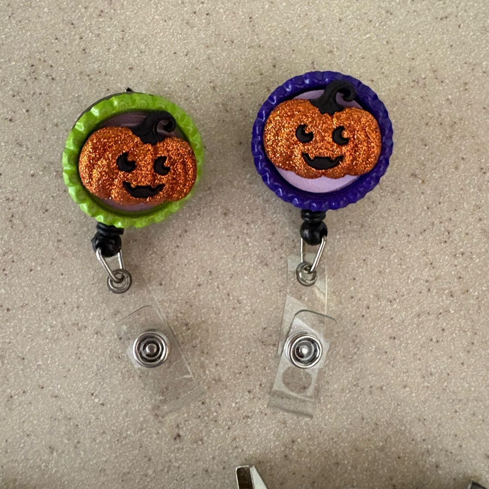 Halloween Pumpkin Badge Reels